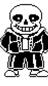 ai character: Sans the skeleton background