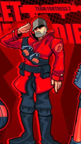 ai character: Soldier tf2 background