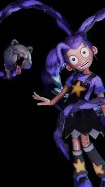 ai character: lily love braids  background