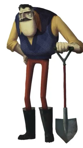 ai character: Theodore Peterson  background