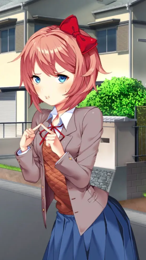 ai character: Sayori  background