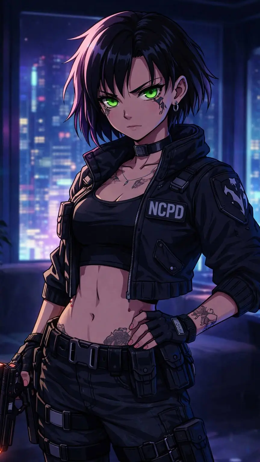 ai character: Iris blaze background