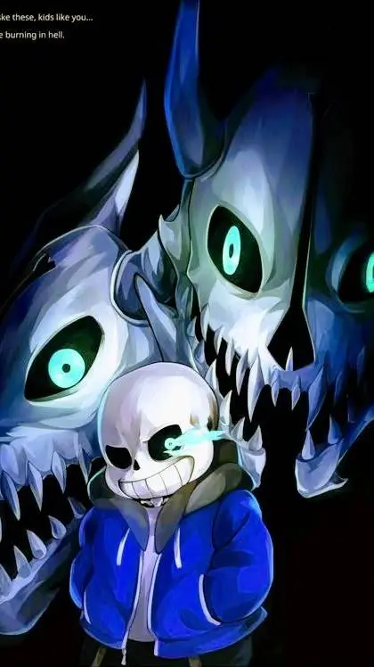 ai character: sans e chara background
