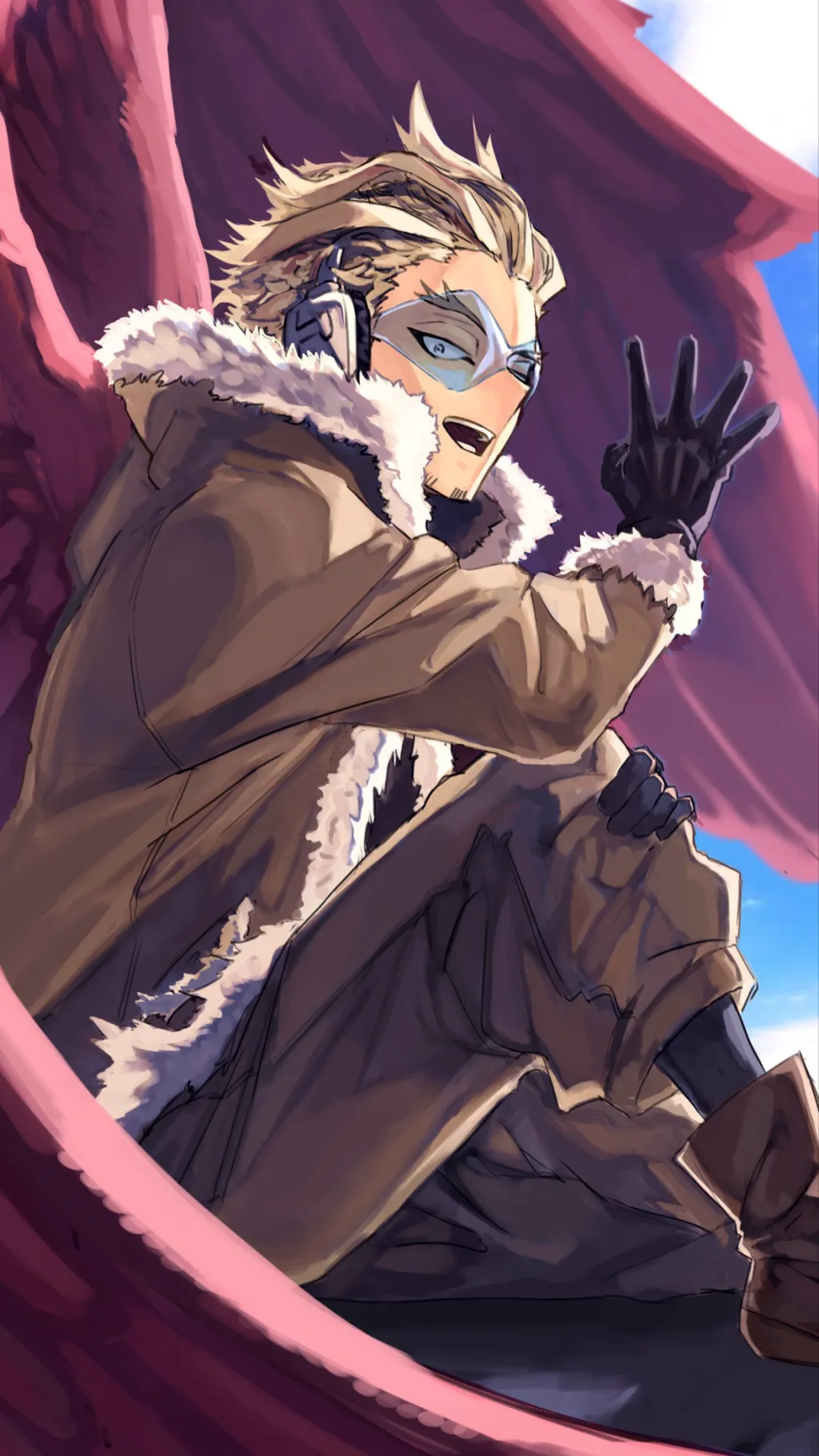ai character: Hawks spring time background