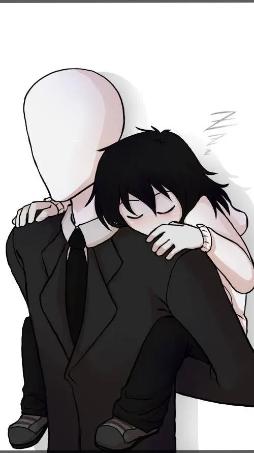 ai character: Jeff x slenderman  background