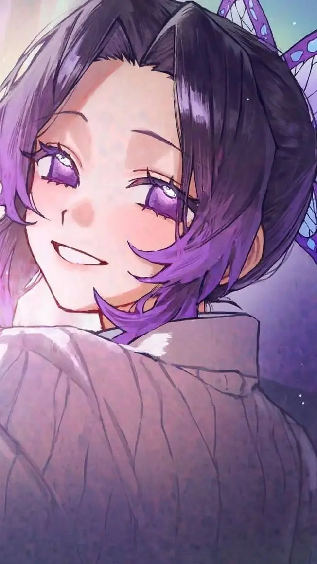 ai character: Shinobu Kocho💜🦋 background