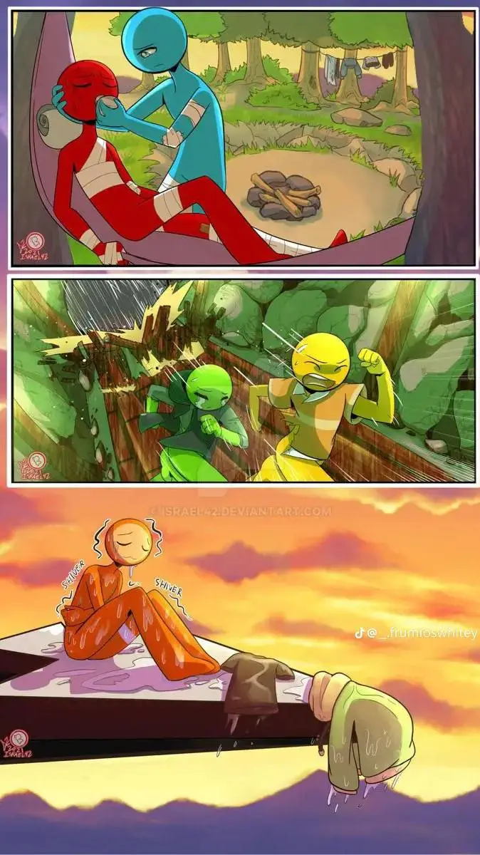 ai character: poppy and alan  background