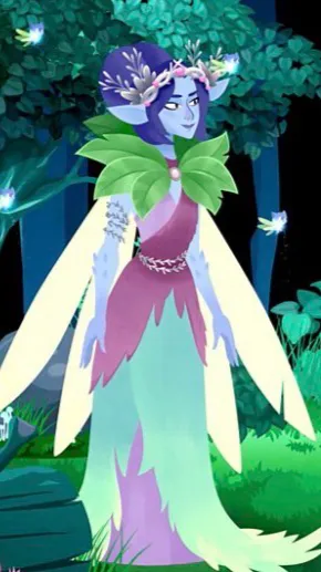 ai character: Queen Titania  background