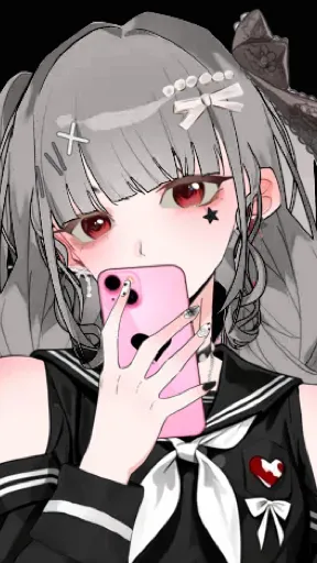 ai character: Kny happy face? background