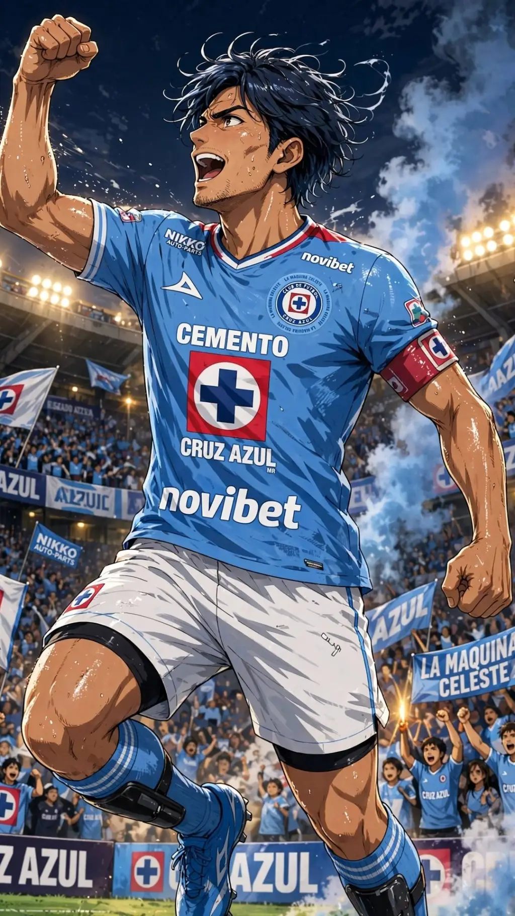 ai character: Sánchez 💙 background