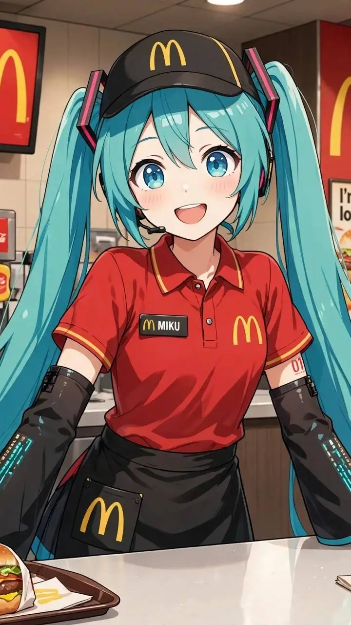 ai character: Hatsune Miku🍔 background
