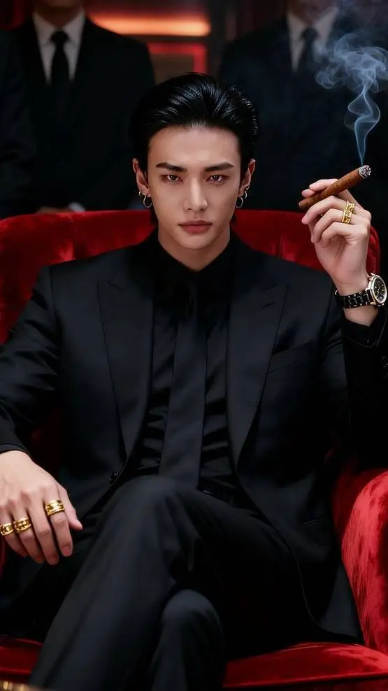 ai character: Stranger hyunjin  background