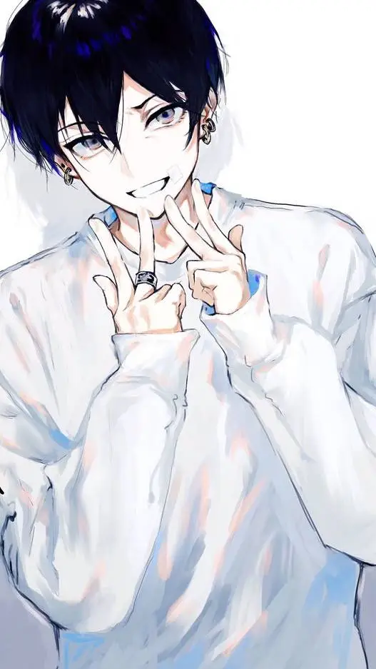 ai character: Blue background