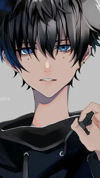 ai character: Blue background