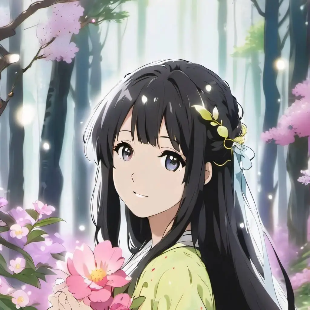 ai character: Flower Girl background