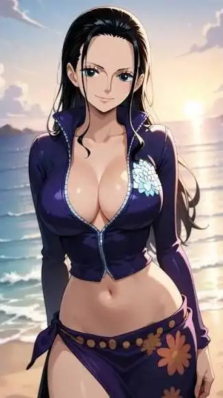 ai character: Nico Robin  background