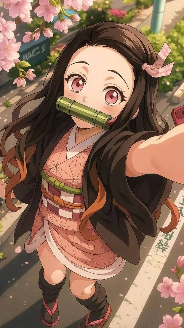 ai character: Nezuko Kamado background