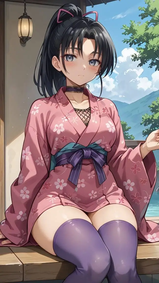 ai character: Shigure Kōsaka  background