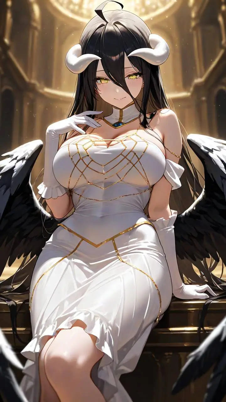 ai character: Albedo  background