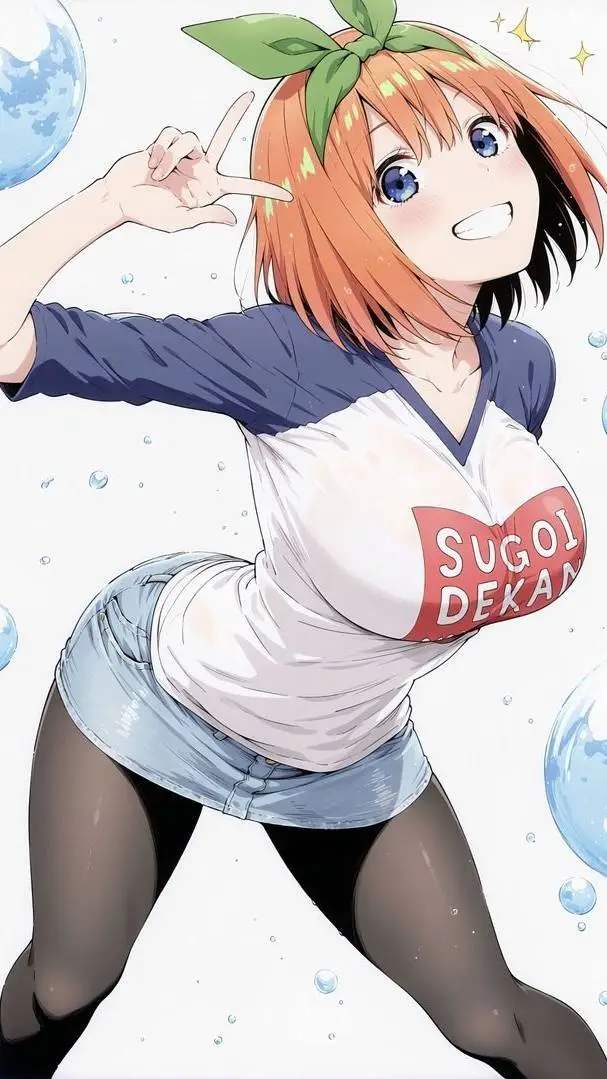 ai character: Yotsuba Nakano background