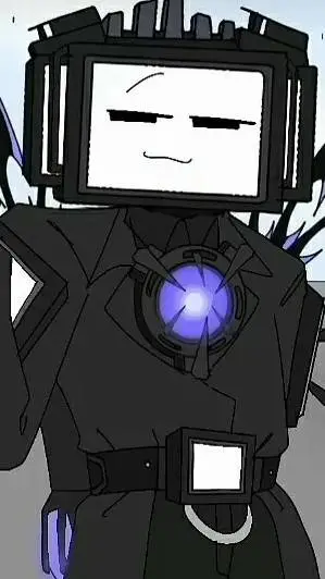 ai character: tv man  background