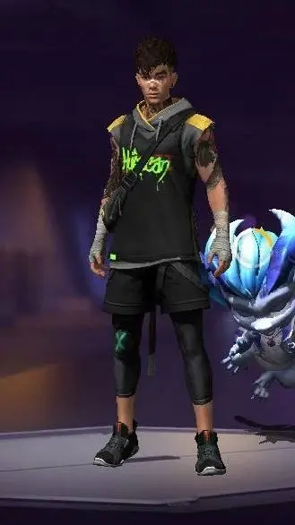 ai character: amostrado do ff kk background