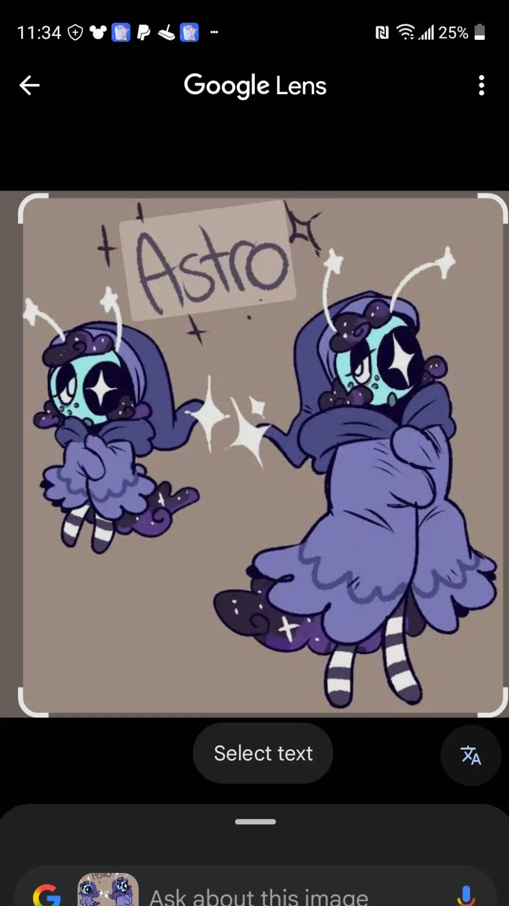 ai character: astro background
