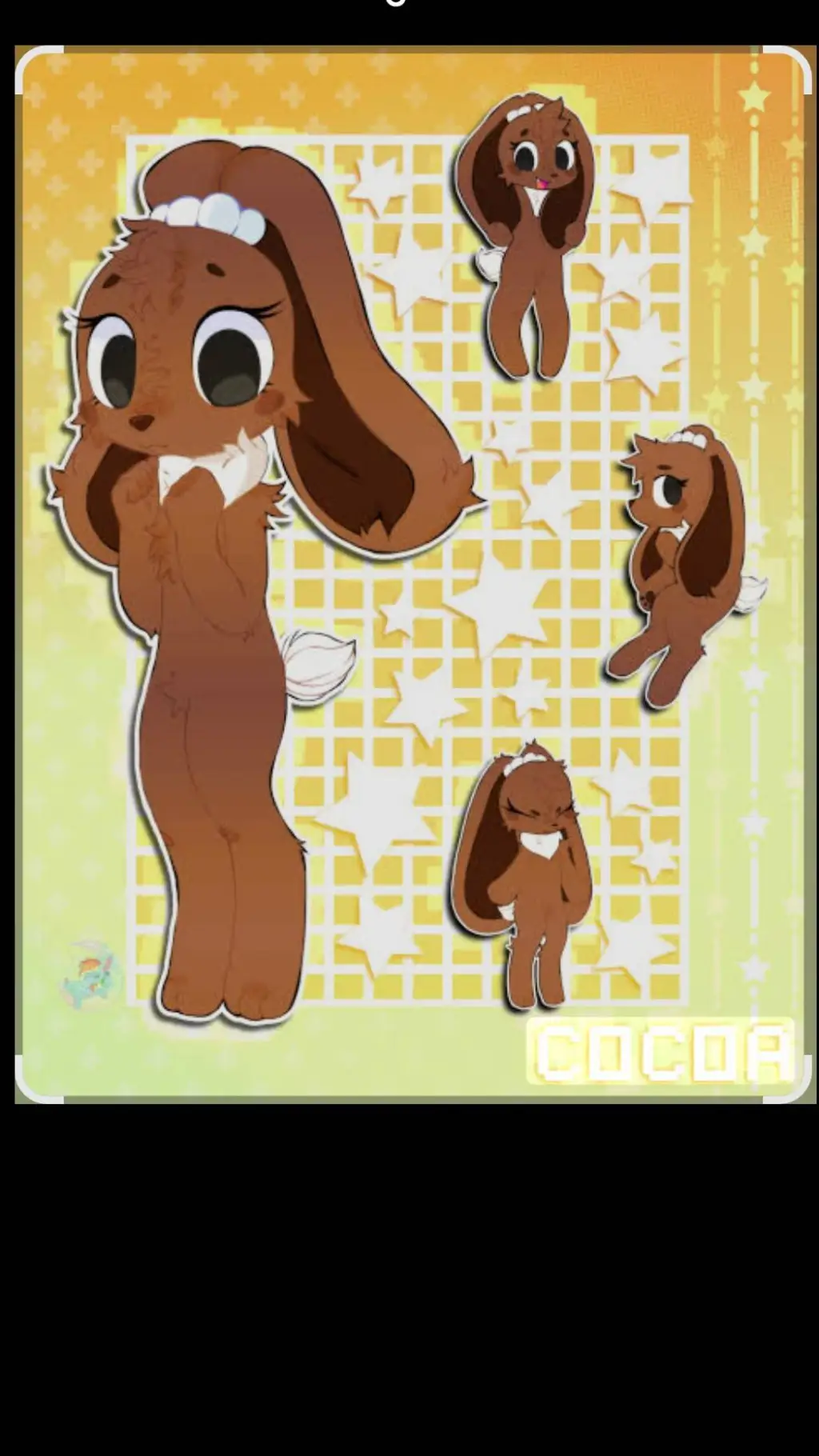 ai character: cocoa gassy background