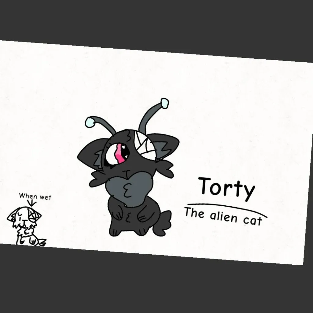 chat with ai character: Torty the aliencat