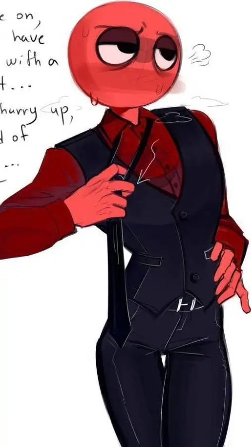 ai character: Red  background