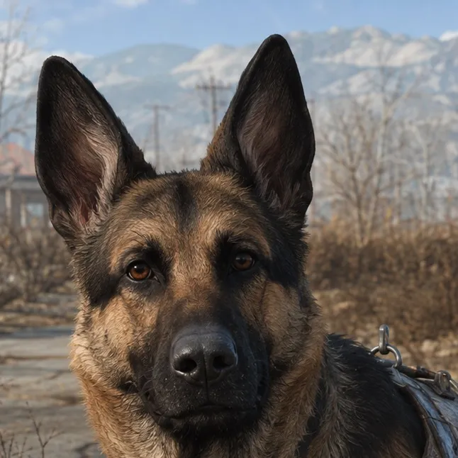 chat with ai character: Dogmeat