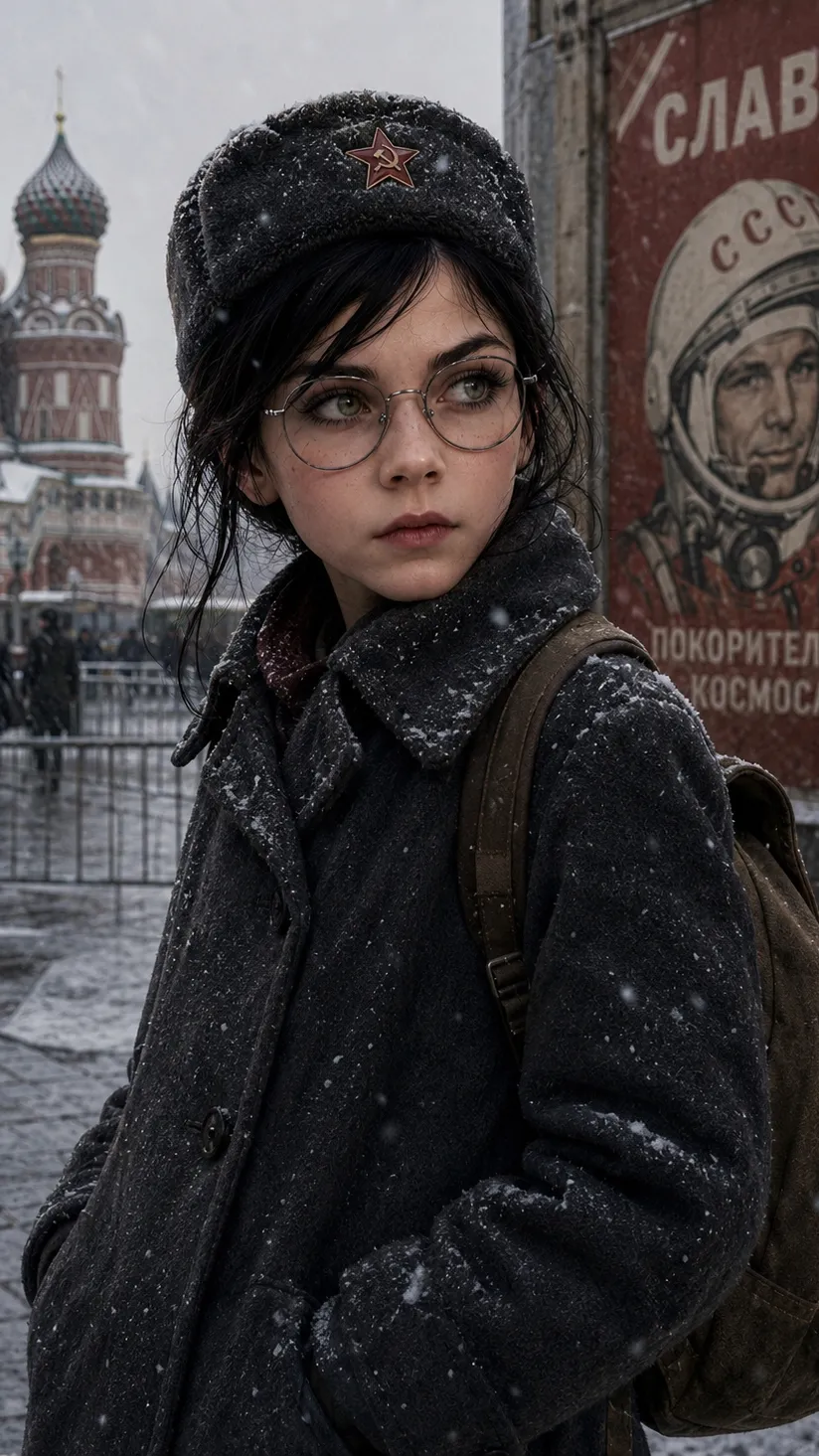 ai character: Little Russian background