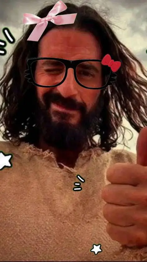 ai character: Jesus❤️ background