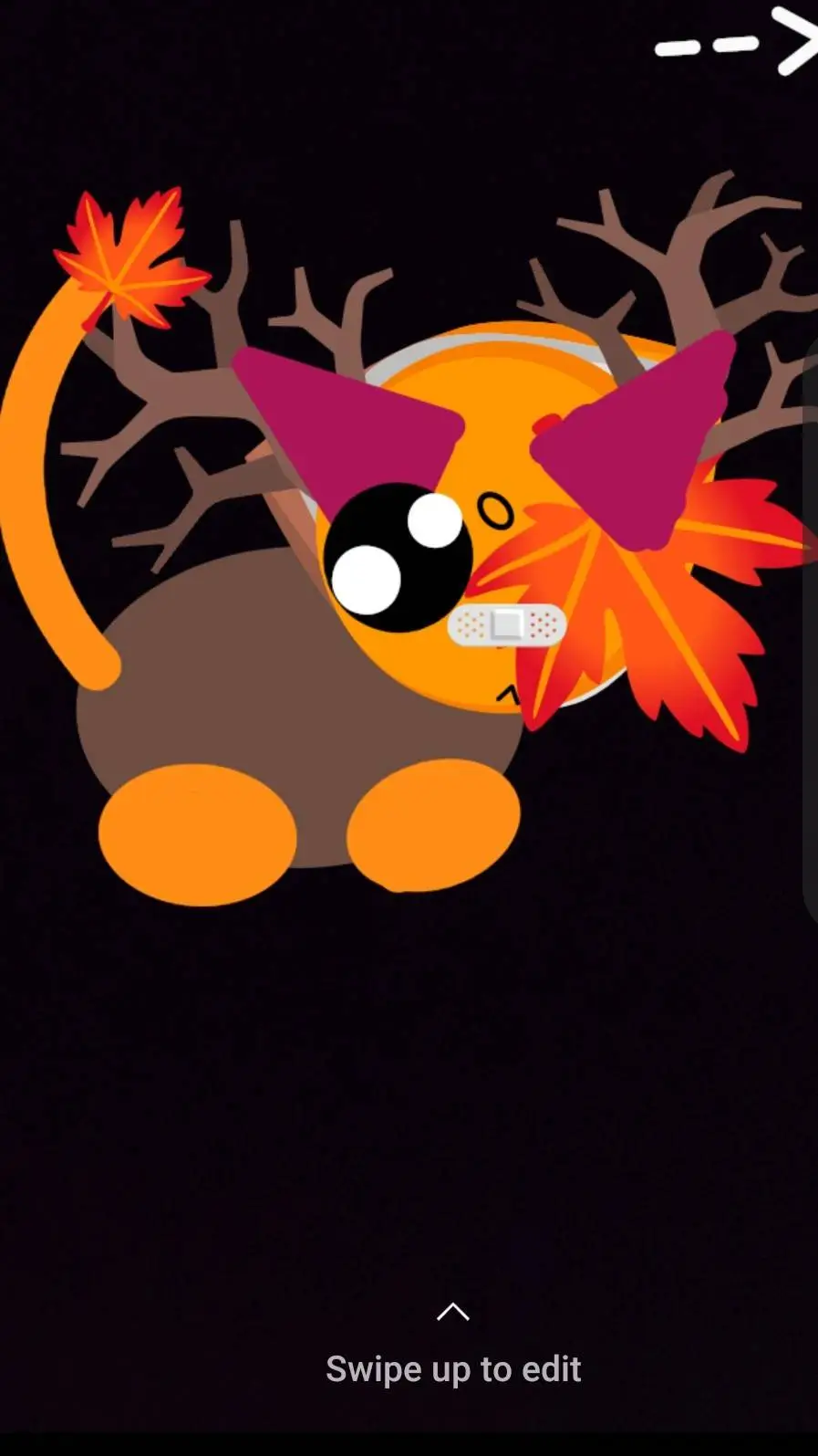 ai character: fall  again🧡🤎 background