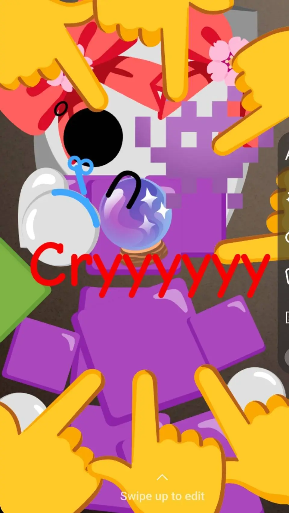 ai character: uzi? background