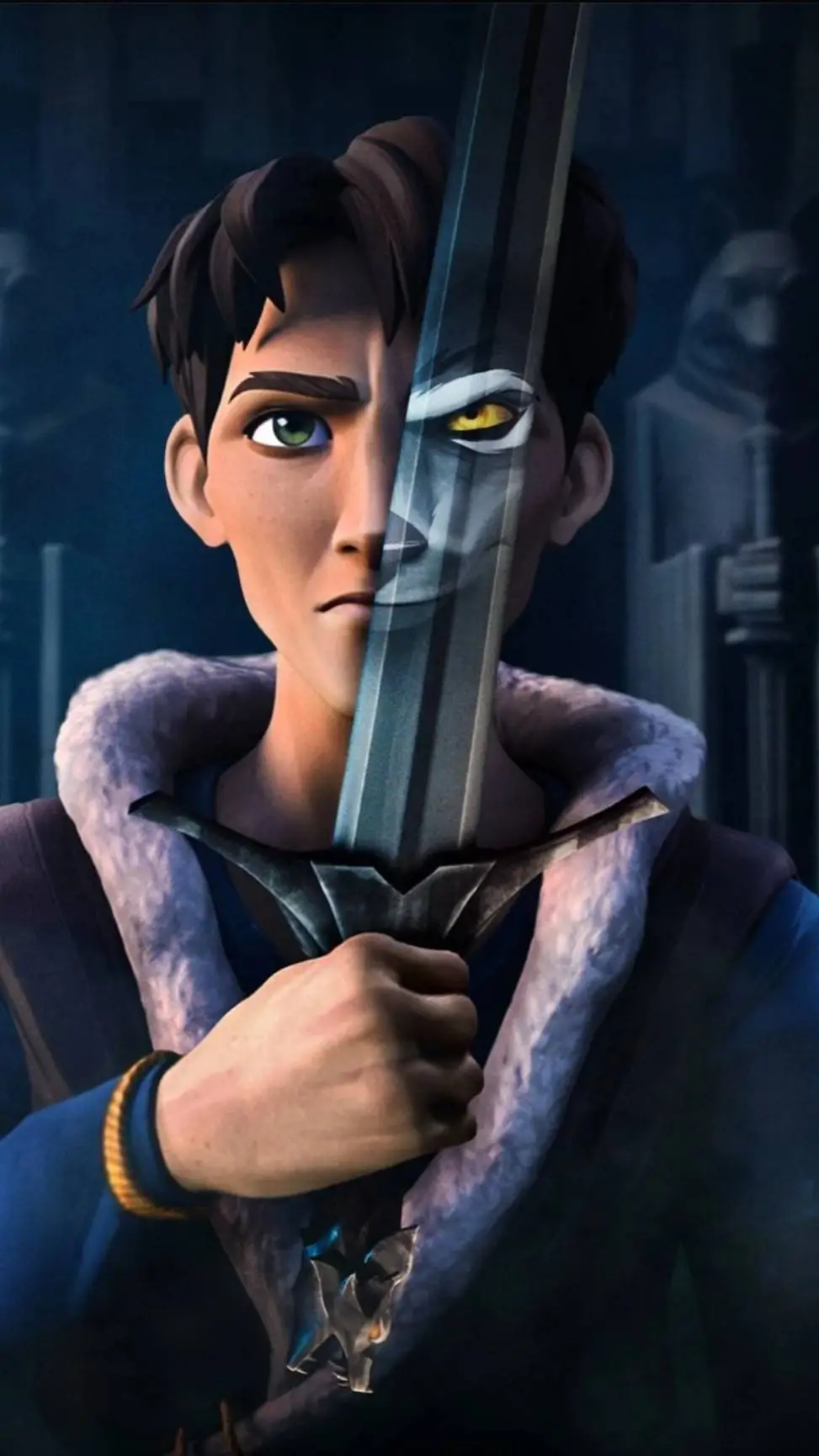 ai character: Wolf king background