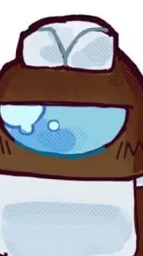 ai character: Brown background