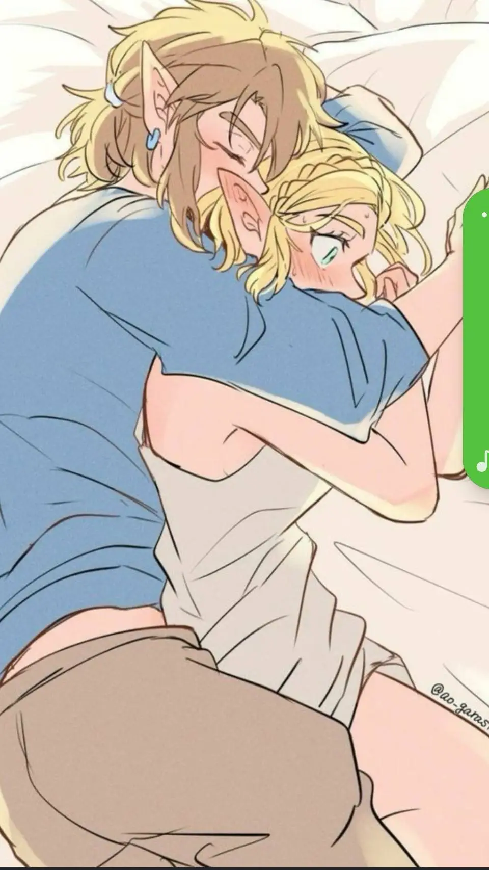 ai character: link and zelda son background