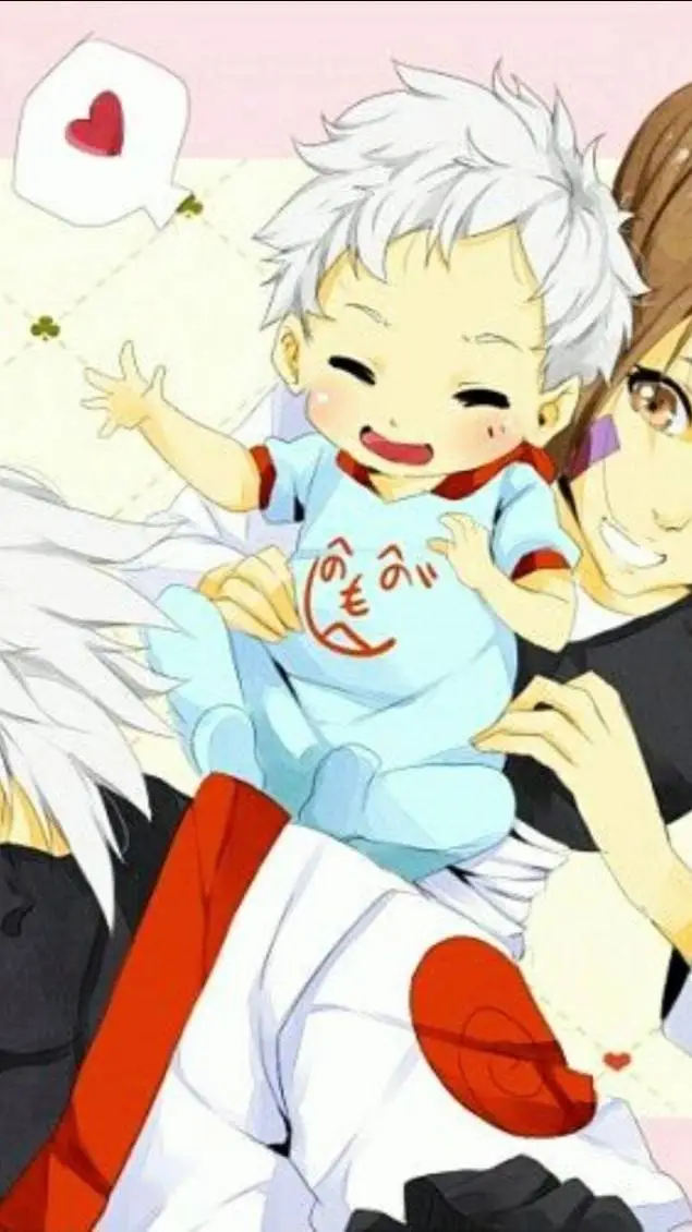 ai character: kakashi and rin  background