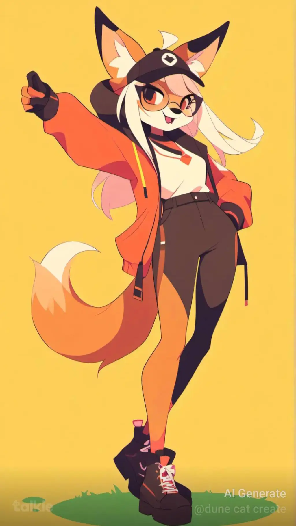 ai character: Autumn background