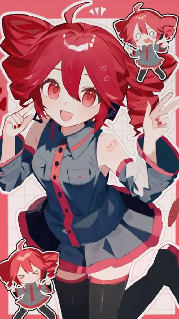 ai character: Kasane Teto  background