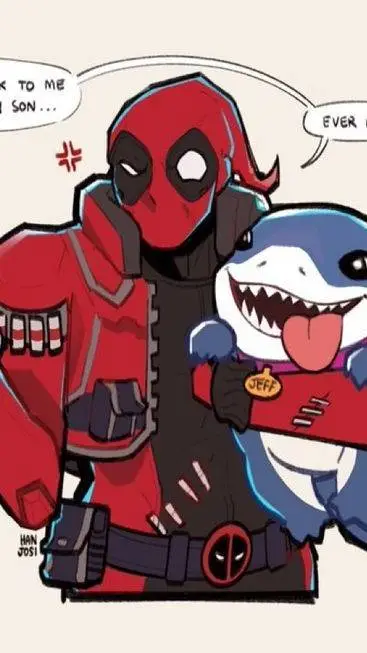 ai character: jeff and deadpool background
