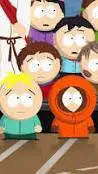 ai character: South Park! 🧡💚❤️💙 background