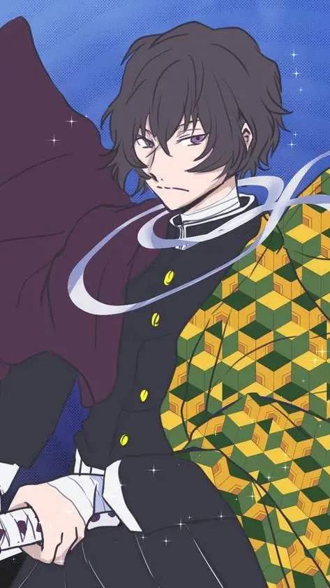 ai character: dazai x Giyuu background