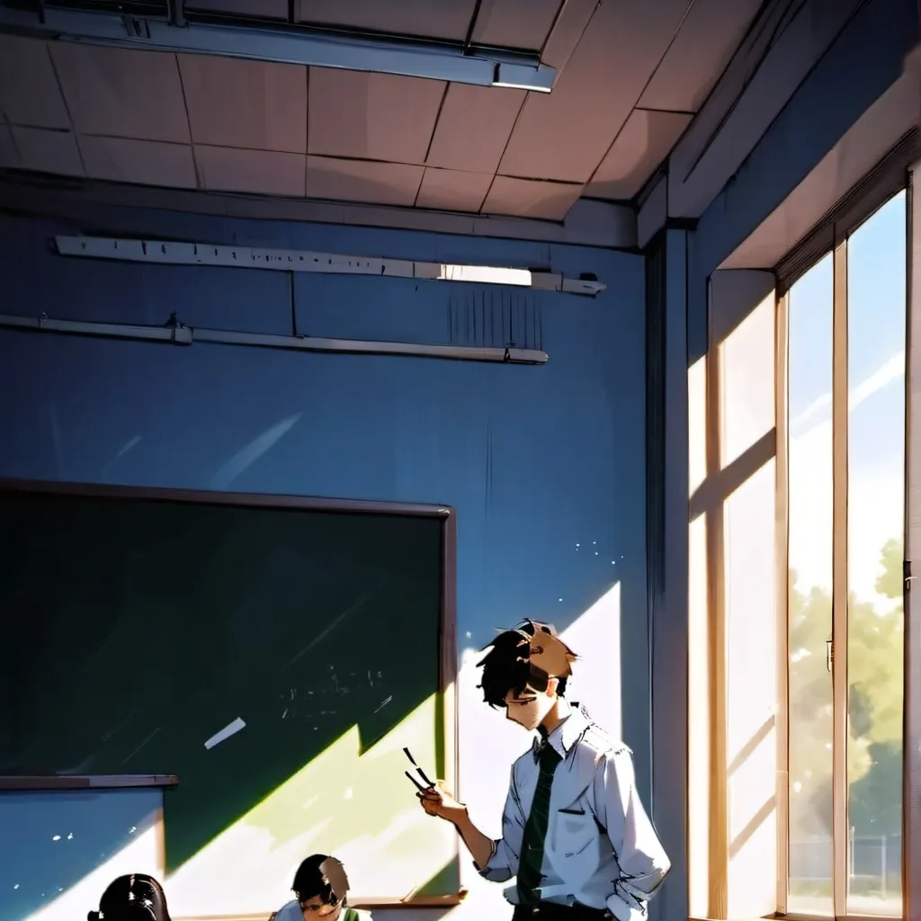 chat with ai character: classroom 2