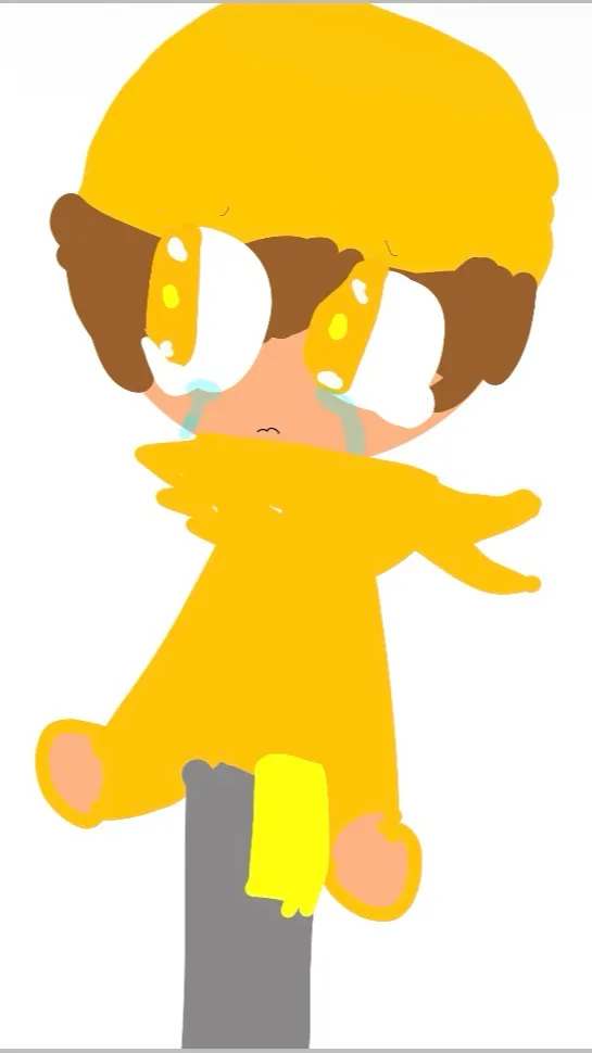 ai character: Sad Mango….. background