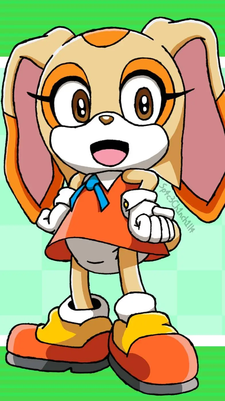 ai character: Cream the rabbit  background