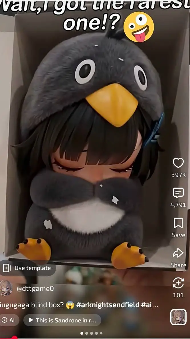 ai character: gugugaga penguin  background