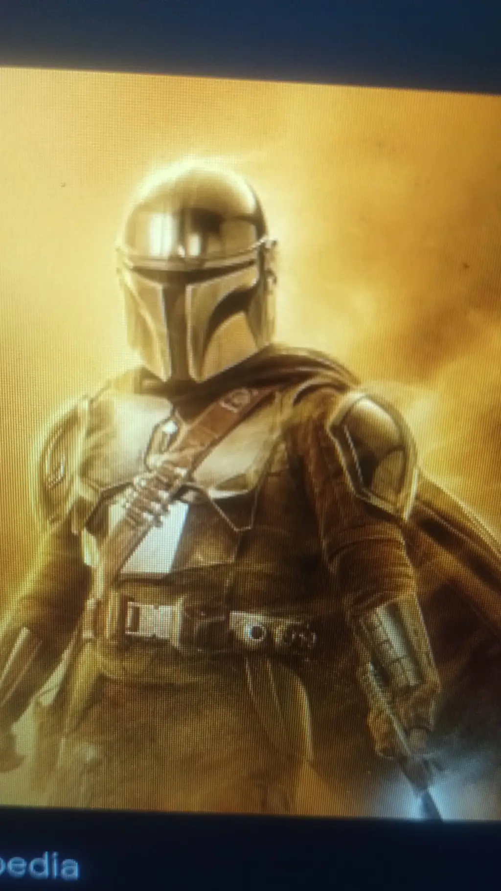 ai character: mandalorian  background