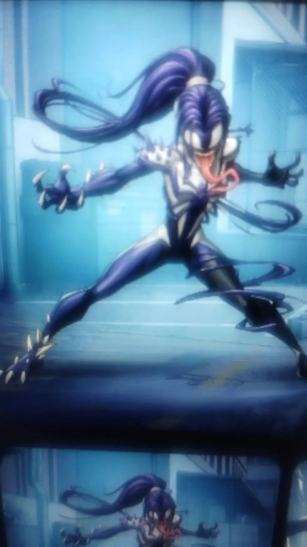 ai character: female venom background